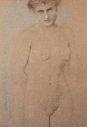 Fernand Khnopff Nude Study Sweden oil painting artist